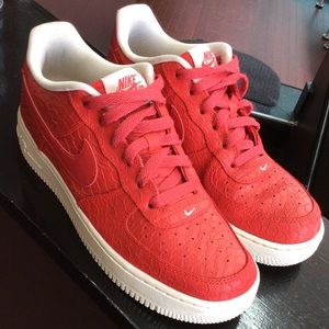 Nike Air Force ones red